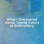 What I Discovered About Textile Colors in Embroidery